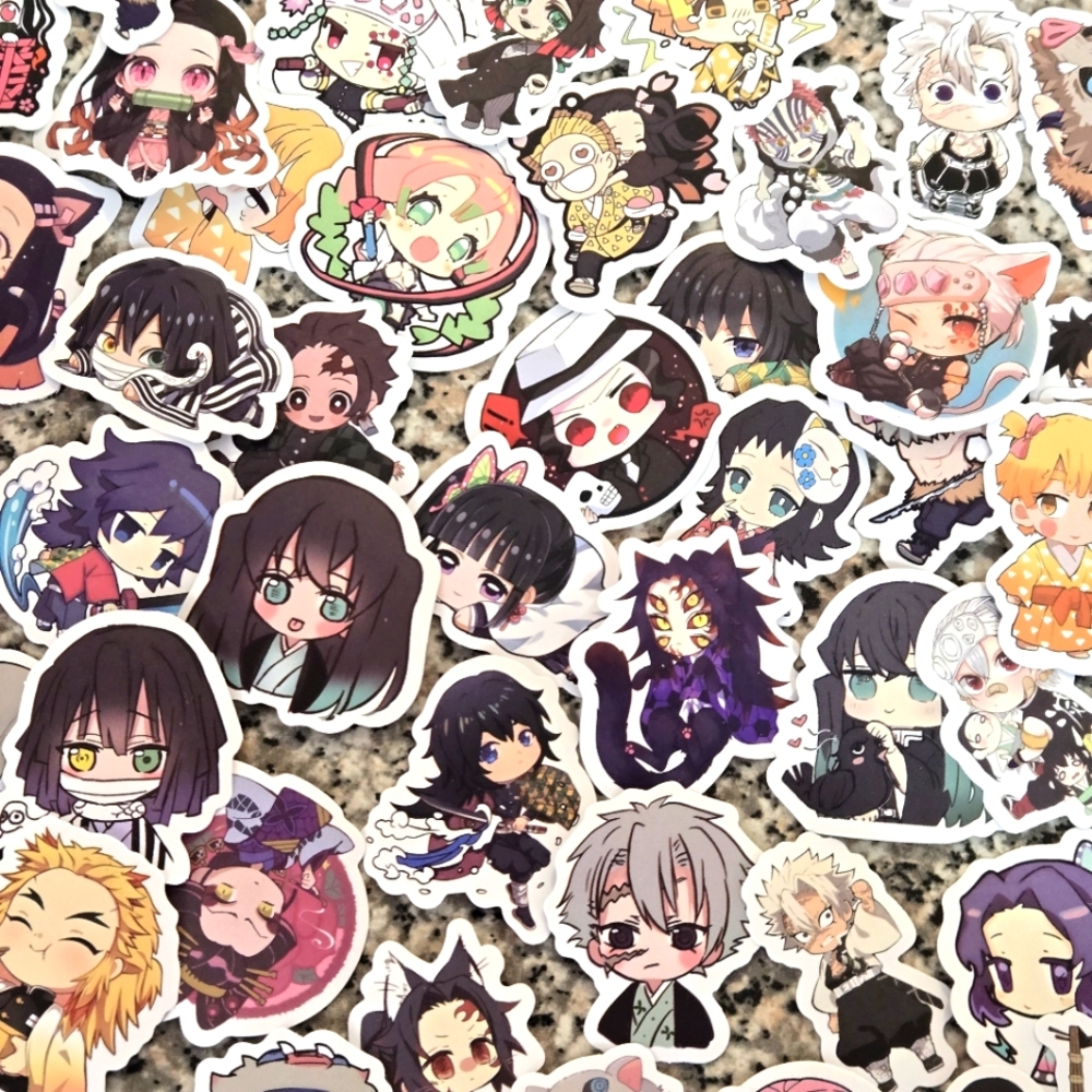 🍒🍒 25 Demon Slayer Kimetsu no Yaiba Mini Stickers